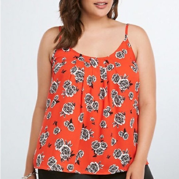 Torrid Floral Adjustable Cami Tank SIZE 1X - Picture 1 of 6